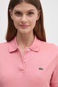 Bavlněné tričko Lacoste růžová PF7839