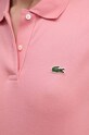 Bavlněné tričko Lacoste PF7839 růžová
