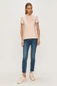 Хлопковая футболка Lacoste PF7839 розовый AW24
