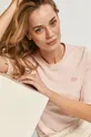 ružová Bavlnené tričko Lacoste