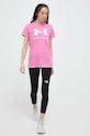 Under Armour t-shirt 1356305 różowy SS25