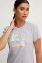 siva Športna kratka majica Columbia Sun Trek