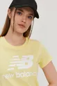 sárga New Balance t-shirt WT91546LHZ