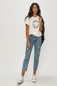 Converse - T-shirt 10021643.A01 biały SS21