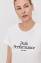 biały Peak Performance T-shirt Damski