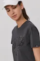 szary adidas T-shirt GL0851 Damski