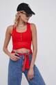 Tally Weijl Top SPUVIYON czerwony SS21