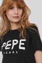 czarny Pepe Jeans T-shirt Mariona