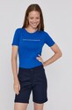 United Colors of Benetton T-shirt bawełniany niebieski 3GA2E16A2.36U