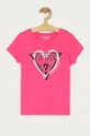 рожевий Guess - Дитяча футболка 116-175 cm Для дівчаток