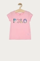 różowy Polo Ralph Lauren - T-shirt dziecięcy 128-176 cm 313837218001 Dziewczęcy