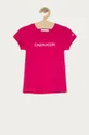 różowy Calvin Klein Jeans - T-shirt dziecięcy 104-176 cm IG0IG00380.4891 Dziewczęcy