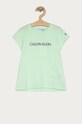 Calvin Klein Jeans - Detské tričko 104-176 cm bavlna tyrkysová IG0IG00380.4891