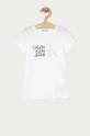 biały Calvin Klein Jeans - T-shirt dziecięcy 104-176 cm IG0IG00888.4891 Dziewczęcy