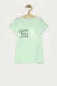 turkusowy Calvin Klein Jeans - T-shirt dziecięcy 104-176 cm IG0IG00888.4891 Dziewczęcy
