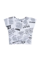 biały Dkny T-shirt dziecięcy D35R30.114.150 Dziewczęcy