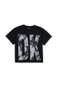czarny Dkny - T-shirt dziecięcy 114-150 cm D35R52.114.150 Dziewczęcy