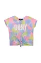 multicolor Dkny T-shirt dziecięcy D35R34.114.150 Dziewczęcy