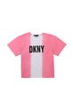 Dkny T-shirt dziecięcy różowy