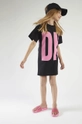 czarny Dkny - T-shirt dziecięcy 156-162 cm D32777.156.162 Dziewczęcy