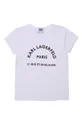 biały Karl Lagerfeld - T-shirt dziecięcy Z15M59.102.108 Dziewczęcy