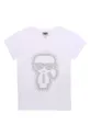 Karl Lagerfeld - T-shirt dziecięcy Z15298.114.150 biały