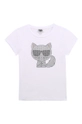 biały Karl Lagerfeld - T-shirt dziecięcy Z15300.102.108 Dziewczęcy