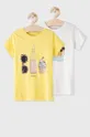 żółty Name it T-shirt dziecięcy (2-pack) Dziewczęcy