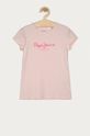 pastelově růžová Pepe Jeans - Dětské tričko Hana 104-180 cm Dívčí