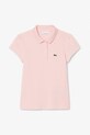 Lacoste tricouri polo din bumbac pentru copii roz PJ3594
