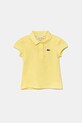 Lacoste детское хлопковое поло жёлтый PJ3594