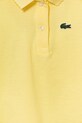 Девочка Lacoste детское хлопковое поло PJ3594 жёлтый