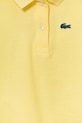 Fete Lacoste tricouri polo din bumbac pentru copii PJ3594 galben