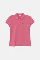 Lacoste детское хлопковое поло розовый PJ3594
