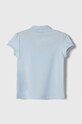 Lacoste Дитяча бавовняна футболка PJ3594 блакитний SS25