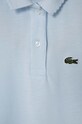 Дівчинка Lacoste Дитяча бавовняна футболка PJ3594 блакитний