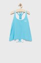 Under Armour top dziecięcy 1363374 z elastanem turkusowy 1363374