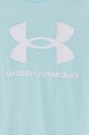Under Armour t-shirt dziecięcy 1361182 1361182 turkusowy AW24