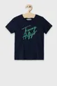темно-синій Дитяча футболка Tommy Hilfiger Для дівчаток