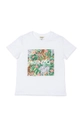 biały Kenzo Kids T-shirt dziecięcy Dziewczęcy