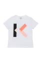 biały Kenzo Kids T-shirt dziecięcy Dziewczęcy