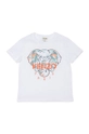 biały Kenzo Kids T-shirt dziecięcy Dziewczęcy