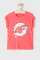 różowy 4F T-shirt dziecięcy Dziewczęcy