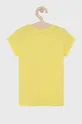 United Colors of Benetton T-shirt bawełniany dziecięcy żółty
