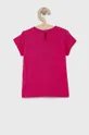 United Colors of Benetton T-shirt bawełniany dziecięcy różowy