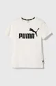 λευκό Παιδικό βαμβακερό μπλουζάκι Puma Παιδικά