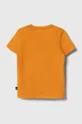 Детская хлопковая футболка Puma оранжевый