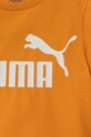 Chłopiec Puma t-shirt bawełniany dziecięcy 586960 pomarańczowy