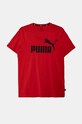 Detské bavlnené tričko Puma bavlna červená 586960
