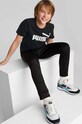 Дитяча бавовняна футболка Puma бавовна чорний 586960